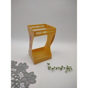 Vintage 1970s Handi Holder Mustard Yellow Golden Rod Half Gallon Milk Juice Jug